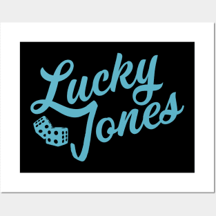 Lucky Jones Blue Dice Posters and Art